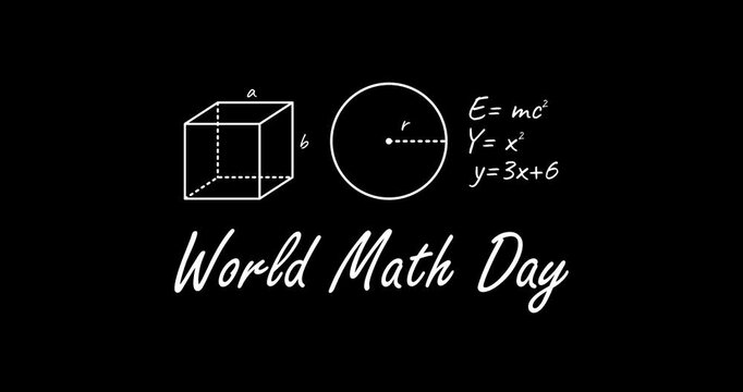 world math day motion video, ideal for world math day celebration