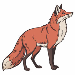 "Red Fox digital art perfect for your creative projects, offering vibrant, detailed imagery with a wild touch."