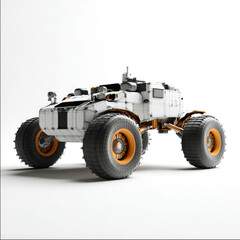 Futuristic off-road vehicle rendering.