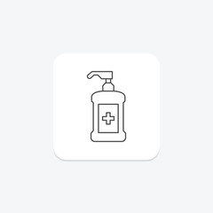 Antiseptic thinline icon , vector, pixel perfect, illustrator file