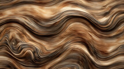 Fototapeta premium A seamless wood panel texture in medium brown hues with subtle abstract swirls