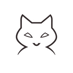 Cat Mascot logo vector on white background