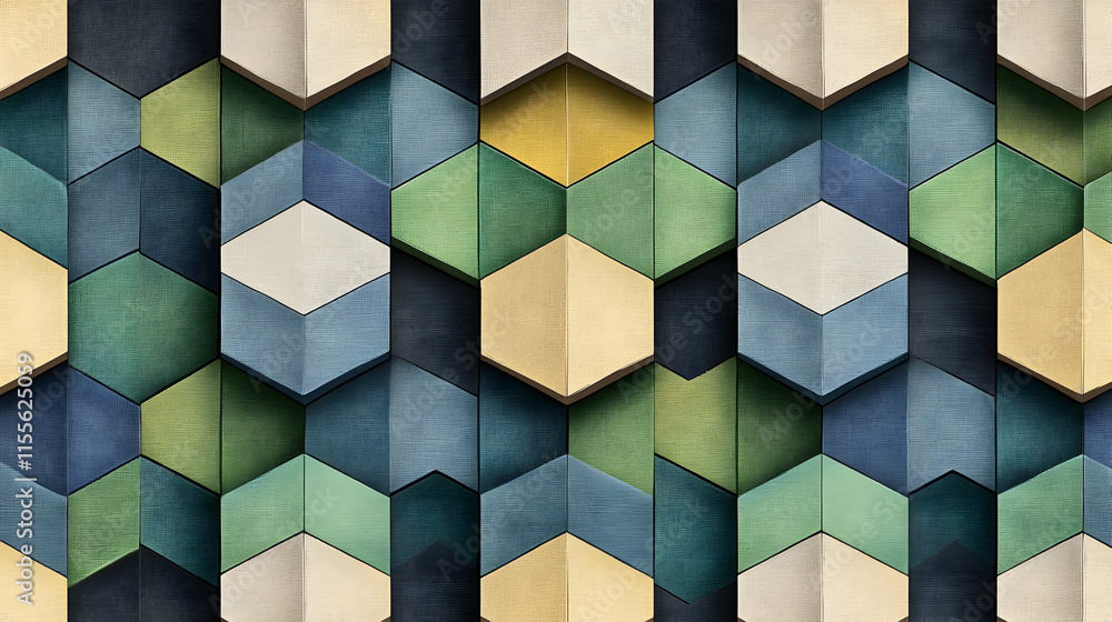 Aufkleber abstract geometric hexagon pattern background. modern textured design in earthy tones. ideal for web
