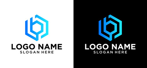 Letter B vector company logo design. Letter B logo vector template. © Brojomusti