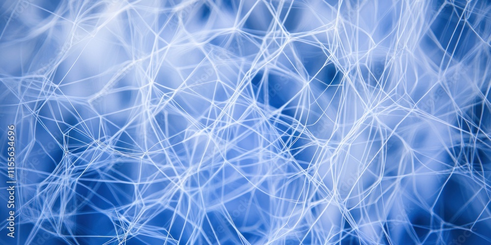 Poster abstract blue network pattern background.