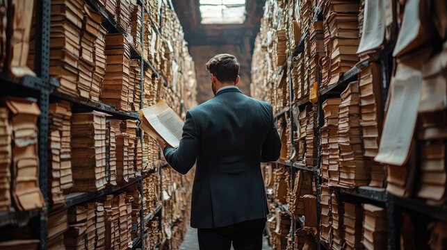 Archivist systematizes, stores, describes, and arranges them in accordance with legal requirements
