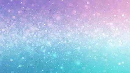 abstract background.  A dreamy glitter gradient blending pastel purple and turquoise tones with sparkling light effects. Perfect for festive, artistic, New Year's or romantic designs.
