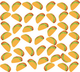 taco set, taco pattern
