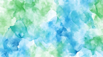 Obraz premium Abstract liquid watercolor pattern with blue and green tones creating a vibrant feel