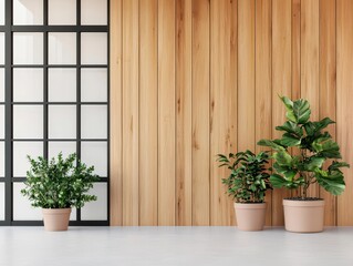 Minimalist ecofriendly gift shop exterior with natural wood, glass walls, and vertical gardens, Gift Shop, EcoMinimalist