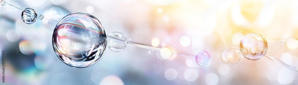 Poster intricate molecular structure, a molecule encapsulated within another, representing scientific compl