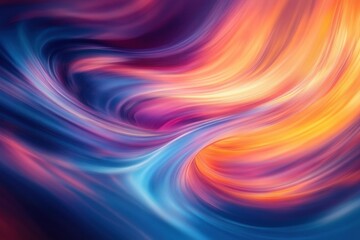 Obraz premium Abstract swirling vibrant colors paint a dynamic visual artwork