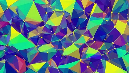 Abstract Colorful Geometric Triangular Pattern Design