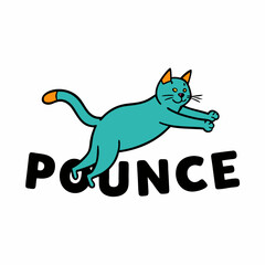 t shirt design of Pounce