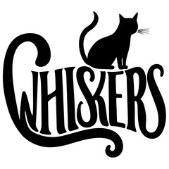 t shirt design of Whiskers