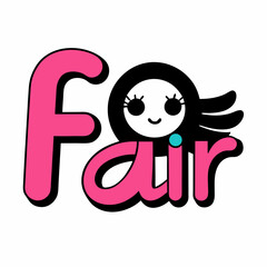 Sticker design of Fair
