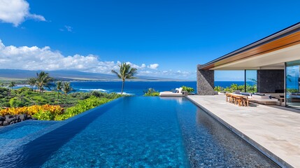 Luxury Oceanfront Villa with Infinity Pool in Hawaii