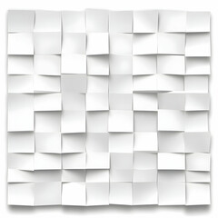 White 3D Square Pattern Background