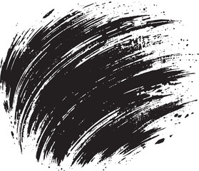 Grunge shape effect black vector illustration isolated on a white background