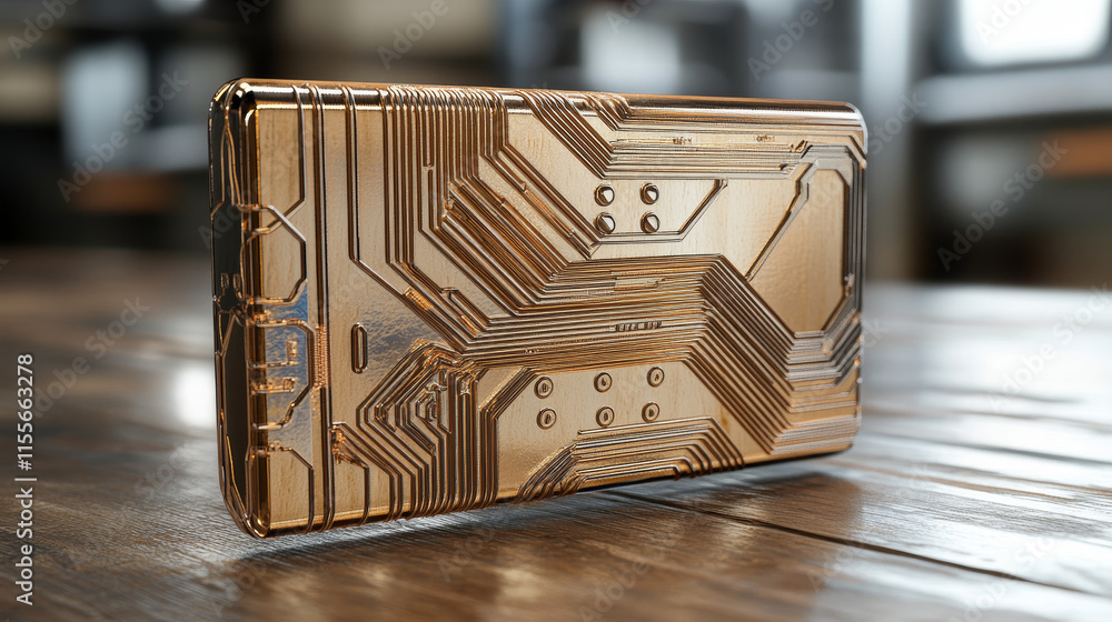 Poster hologram bitcoin wallet. bitcoin wallet made of polygons, triangles, dots, and lines. low-poly bitco
