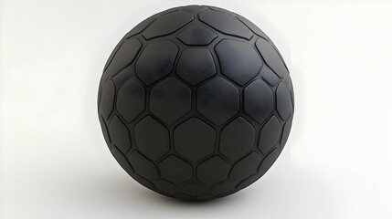 Fototapeta premium Black Hexagon Sphere 3D Render