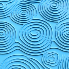Abstract 3D Blue Swirl Background