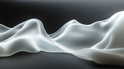 Wispy white fog swirling softly on a black matte surface