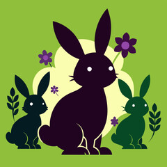 easter bunny in grass