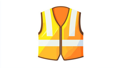 Safety vest icon. Safety vest icon on a white background, isolated. The icon has three uses in applications and websites. Vector illustration. Safety vest icon on a white background.