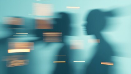 Graphic Silhouettes with Motion Blur Effect