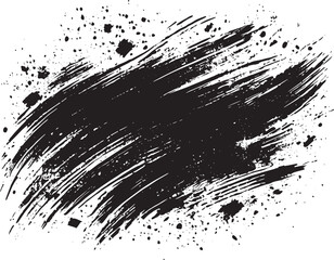 Grunge shape effect black vector illustration isolated on a white background