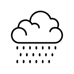 rainy cloud icon design
