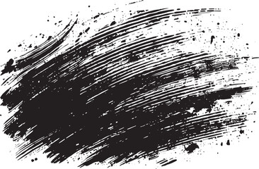 Grunge shape effect black vector illustration isolated on a white background