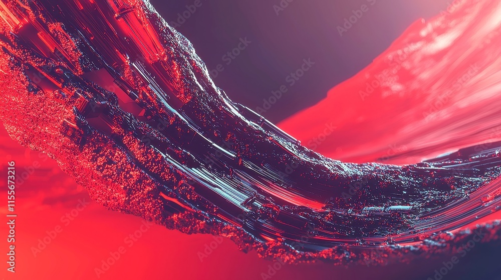 Poster futuristic network connections, an abstract digital art piece showcasing innovative data visualizati