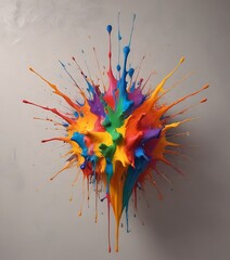 Paint splash on wall