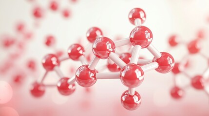 Obraz premium Chemical Structure Exploration, intricate 3D rendering of a chemical molecule, showcasing advanced technology's role in science and medicine, emphasizing innovation and research.