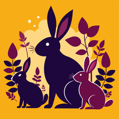 easter bunny in grass