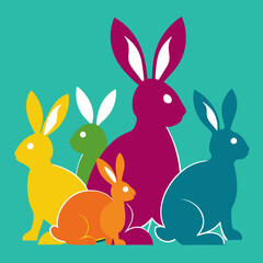 easter bunny in grass