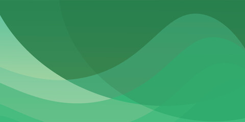 abstract background of realistic green curved gradient shading. vector design concept. Decorative web layout or poster, banner