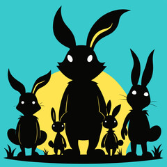 easter bunny in grass