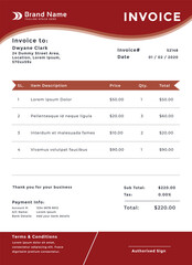 Minimalist personal trainer invoice template