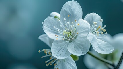Obraz premium A square photo of a blooming flower in sharp focus.