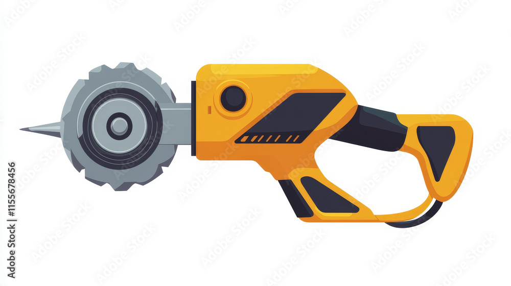 Poster angle grinder icon. angle grinder icon on a white background, isolated. the icon has three uses in a