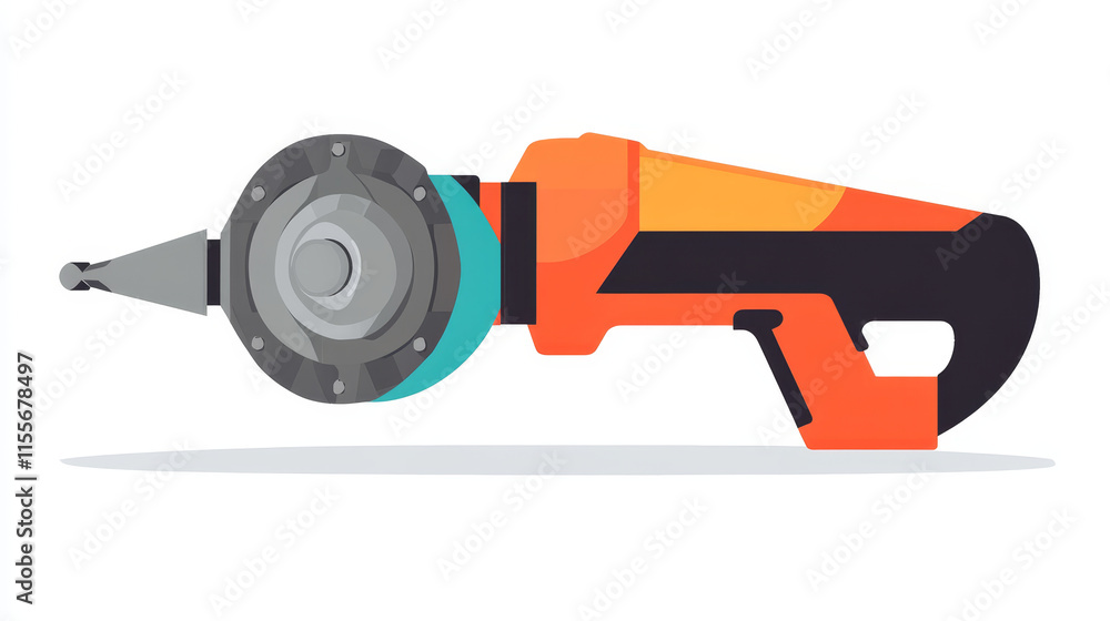 Poster angle grinder icon. angle grinder icon on a white background, isolated. the icon has three uses in a