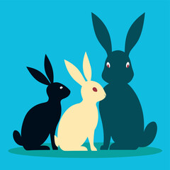 easter bunny in grass