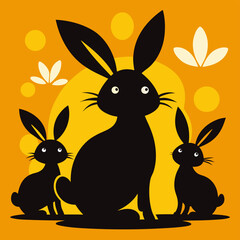 easter bunny in grass