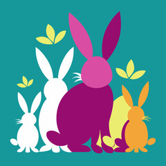 easter bunny in grass