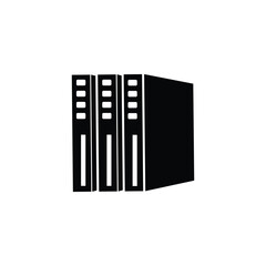 Server icon vector. Vector illustration. isolated on white and black background