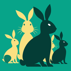 easter bunny in grass