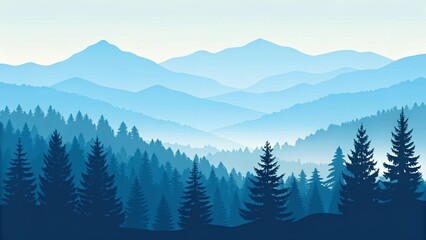 Fototapeta premium Mountain line background. 